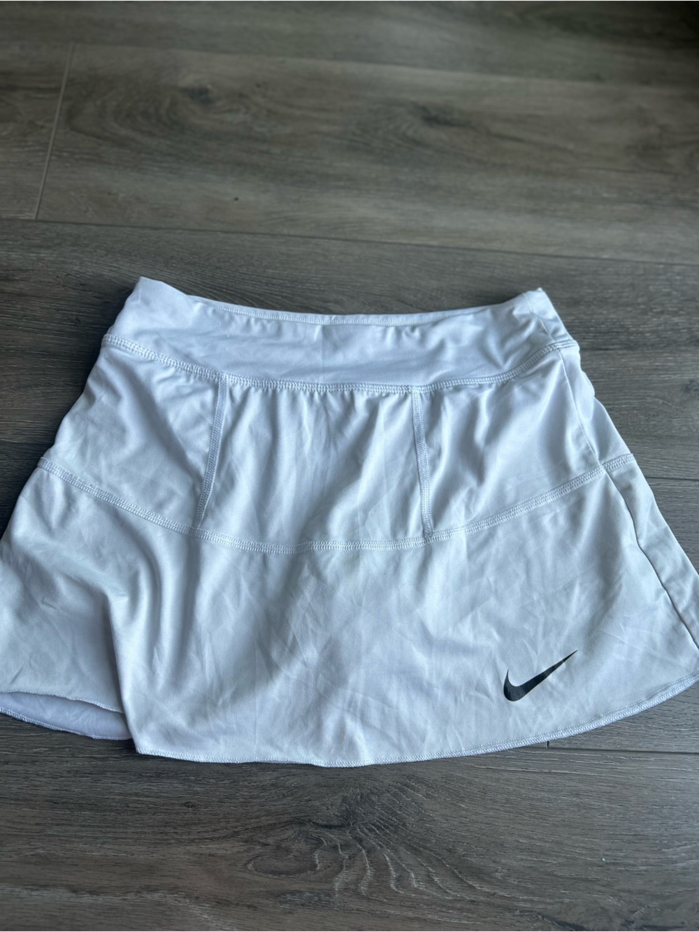 Nike White Athletic Crop Sports Tennis Skirt